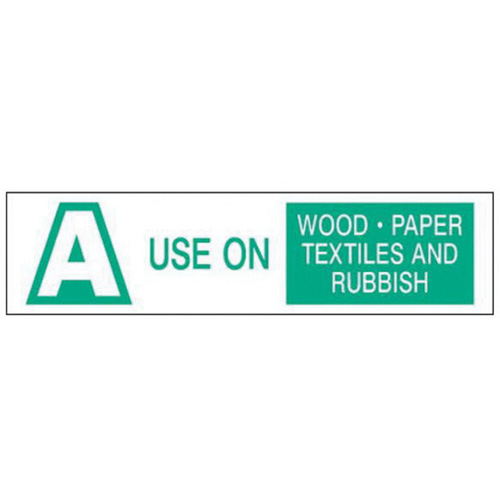 "A Use on Wood Paper Textiles and Rubbish" Labels, 6" L x 1-1/2" W, Green on White Absolute Business Supply