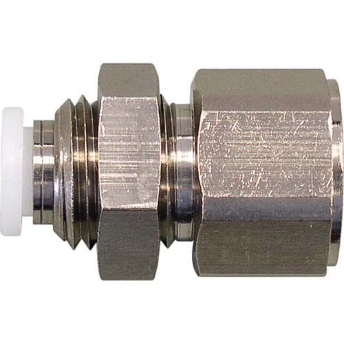Raccord de cloison femelle filet&eacute;e Topfit, 1/4" dia., Polym&egrave;re Absolute Business Supply