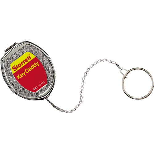 Key Caddy, Stainless Steel, 21" Cable, Belt Clip Attachment Absolute Business Supply