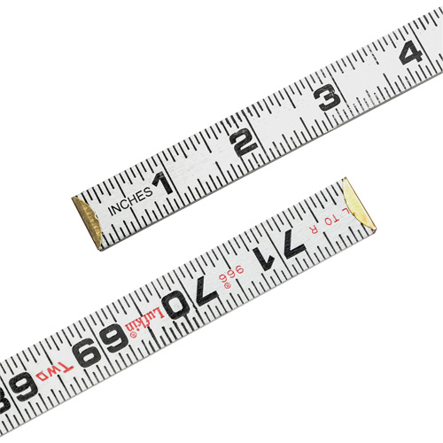R&egrave;gle Red End Two Way, 6' lo, Bois, Graduations de 1/16" Absolute Business Supply