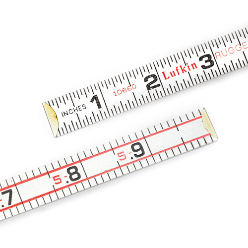R&egrave;gle &agrave; pes&eacute;e Red End pour ing&eacute;nieur, 6' lo, Bois, Graduations de 1/16" Absolute Business Supply