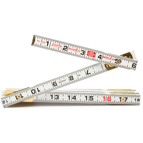 R&egrave;gle de maçon Red End, 6' lo, Bois, Graduations de 1/16" Absolute Business Supply