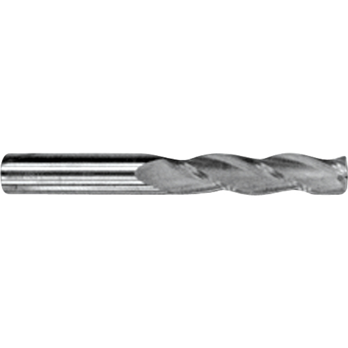 Fraise en bout extra longue, 3/8" dia., 4 cannelures, Carbure Absolute Business Supply