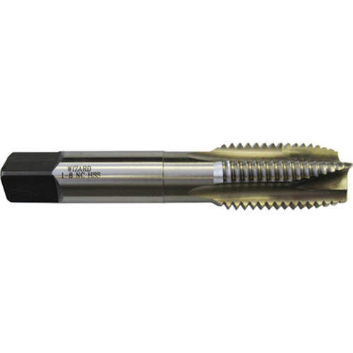 Bright Wizard Spiral Point Machine Tap, 3/8"-16 Thread, 2-15/16" L Absolute Business Supply