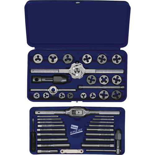 Hanson&reg; Metric Tap & Hex Die Set, 25 Pieces Absolute Business Supply