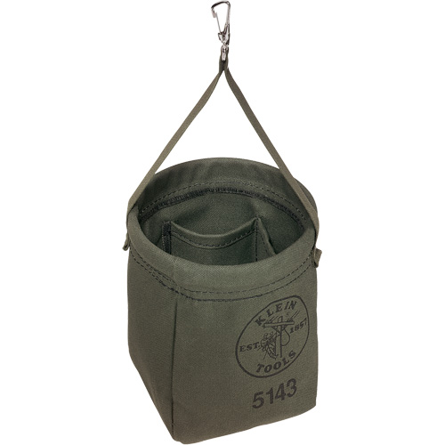 Tapered-Bottom Bag, 8" H, Canvas, Grey Absolute Business Supply