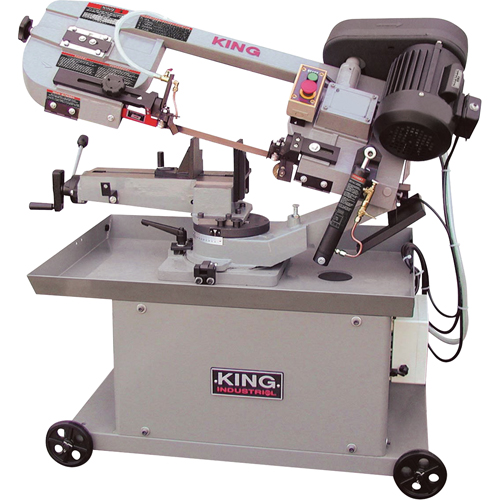 Metal Cutting Dual Swivel Band Saws, Horizontal/Vertical, Round 7" and 7" x12"  Rectangular Cutting Capacity Absolute Business Supply