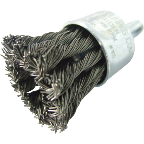 Brosses mont&eacute;es &agrave; fils nou&eacute;s, 1" dia., dia. Des fils 0,020", Tige 1/4" Absolute Business Supply