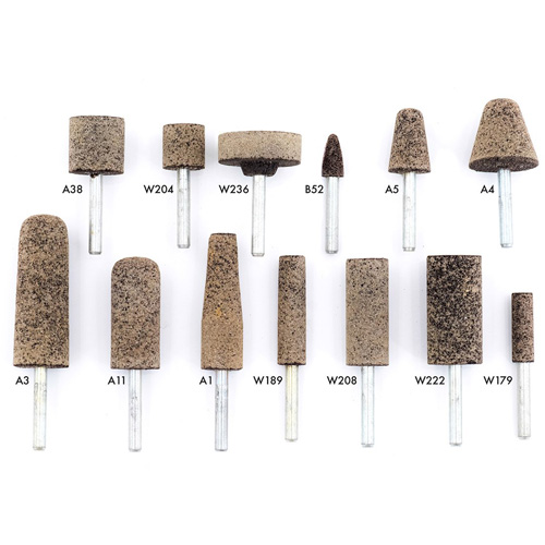 A36Q Resin Bonded Mounted Points, A11, Aluminum Oxide, 11/16" Dia., 2" L, 36 Grit Absolute Business Supply