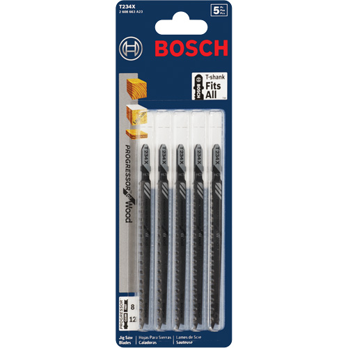 Jigsaw Blade, High-Carbon Steel, T-Shank, 4-5/8" L, 8-12 TPI Absolute Business Supply