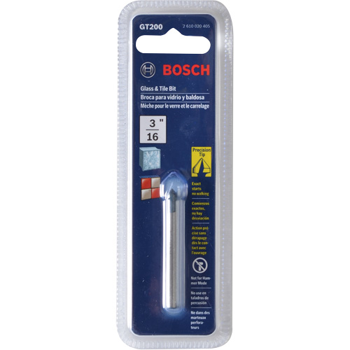 Glass and Tile Bit, Carbide, 4" Flute Absolute Business Supply