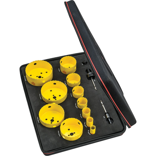 Trousse de scie cloche pour &eacute;lectricien, 14 morcea Absolute Business Supply