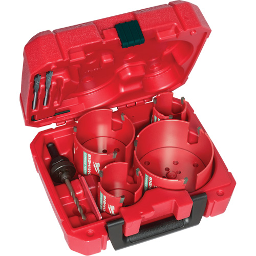Big Hawg Hole Saw Set, 8 Pieces Absolute Business Supply
