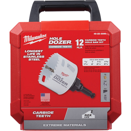 Hole Dozer Hole Saw Kit, 12 Pieces Absolute Business Supply