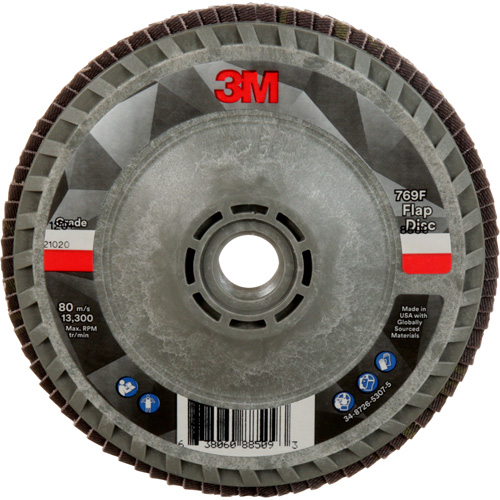 Disque &agrave; lamelles &agrave; changement rapide 769F, 4-1/2" x 5/8"-11, Type 27, Grain 120+, C&eacute;ramique Absolute Business Supply