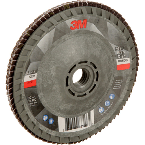 Disque &agrave; lamelles &agrave; changement rapide 769F, 4-1/2" x 5/8"-11, Type 29, Grain 120+, C&eacute;ramique Absolute Business Supply