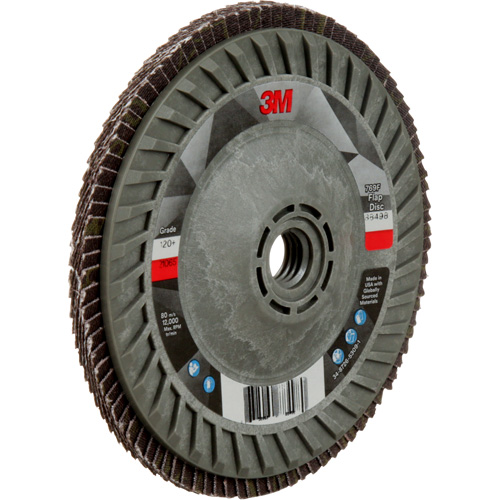 Disque &agrave; lamelles &agrave; changement rapide 769F, 5" x 5/8"-11, Type 29, Grain 120+, C&eacute;ramique Absolute Business Supply