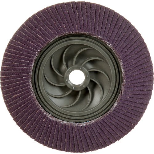 Disque &agrave; lamelles &agrave; changement rapide 769F, 5" x 5/8"-11, Type 29, Grain 120+, C&eacute;ramique Absolute Business Supply