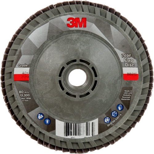 Disque &agrave; lamelles &agrave; changement rapide 769F, 4-1/2" x 5/8"-11, Type 29, Grain 40+, C&eacute;ramique Absolute Business Supply