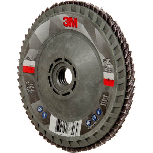 Disque &agrave; lamelles &agrave; changement rapide 769F, 4-1/2" x 5/8"-11, Type 29, Grain 40+, C&eacute;ramique Absolute Business Supply