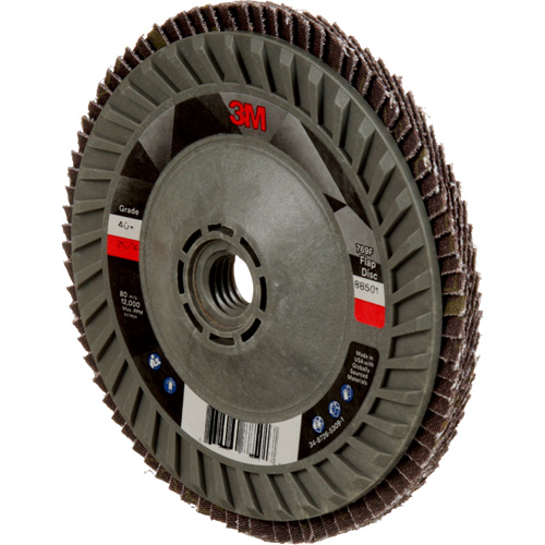 Disque &agrave; lamelles &agrave; changement rapide 769F, 5" x 5/8"-11, Type 29, Grain 40+, C&eacute;ramique Absolute Business Supply