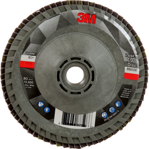 Disque &agrave; lamelles &agrave; changement rapide 769F, 4-1/2" x 5/8"-11, Type 29, Grain 60+, C&eacute;ramique Absolute Business Supply