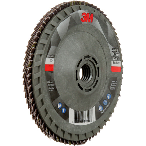 Disque &agrave; lamelles &agrave; changement rapide 769F, 4-1/2" x 5/8"-11, Type 29, Grain 60+, C&eacute;ramique Absolute Business Supply