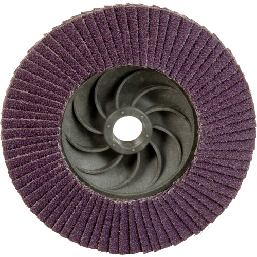 Disque &agrave; lamelles &agrave; changement rapide 769F, 4-1/2" x 5/8"-11, Type 29, Grain 60+, C&eacute;ramique Absolute Business Supply