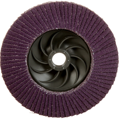 Disque &agrave; lamelles &agrave; changement rapide 769F, 4-1/2" x 5/8"-11, Type 29, Grain 80+, C&eacute;ramique Absolute Business Supply