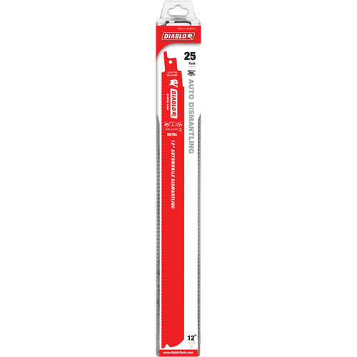 Lame de scie alternative autod&eacute;montage, Bim&eacute;tal, 10-14 Dents par pouce, 12" lo x 1" la Absolute Business Supply