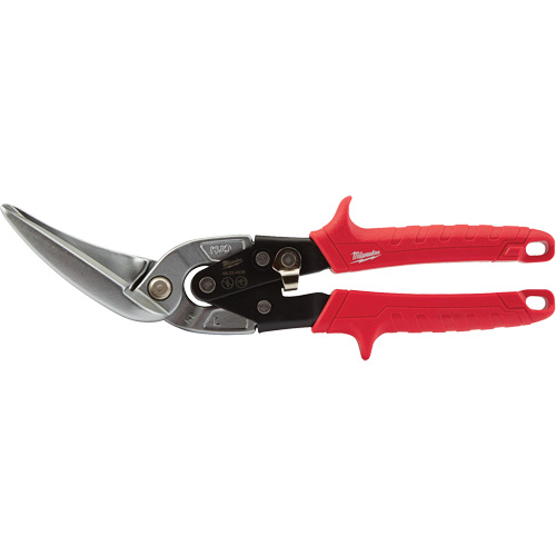 Long-Cut Offset Aviation Snips, 3" Cut Length, Straight/Left Cut Absolute Business Supply