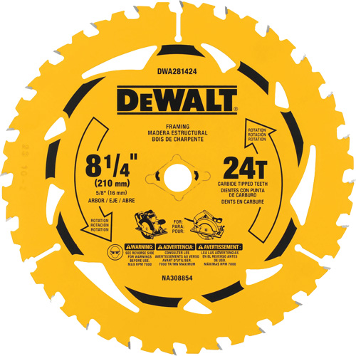 Ripping Circular Saw Blade, 8-1/4", 40 Teeth, Wood Use Absolute Business Supply