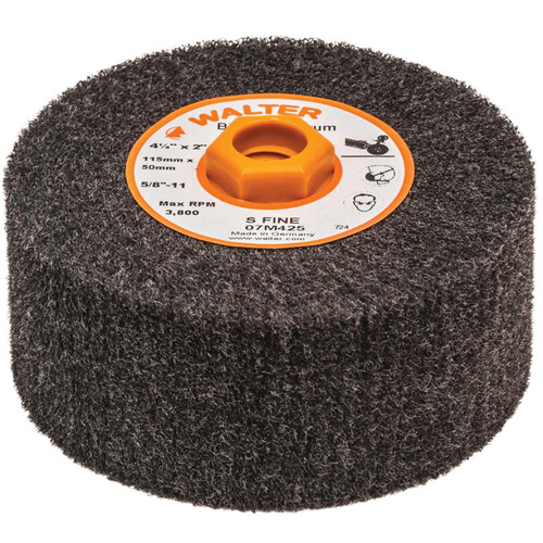 Blendex Surface Conditioning Drum, 4-1/2" Dia. x 2" W, 5/8"-11 Arbor, Super Fine Grit Absolute Business Supply