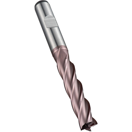 Square End Mill, 5 mm Dia., 68 mm L, 4 Flutes, 6 mm Shank, High Speed Cobalt Absolute Business Supply