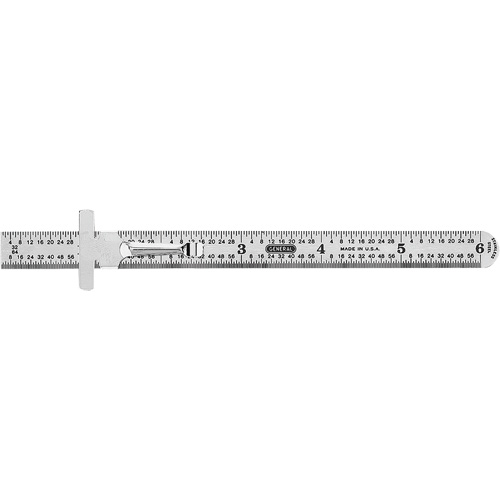 R&egrave;gle de pr&eacute;cision flexible de calibre industriel, 6" lo, Acier Absolute Business Supply