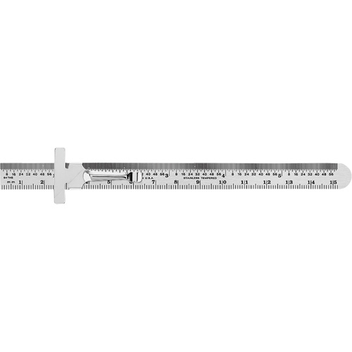 R&egrave;gle flexible de pr&eacute;cision &eacute;conomique, 6" lo, Acier Absolute Business Supply