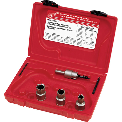 Sheet Metal Carbide Cutter Electrician's Kit, 5 Pieces Absolute Business Supply
