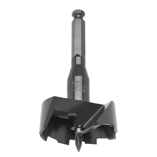 Standard Self-Feed Drill Bit, 2-9/16", 3-5/8" Length, 7/16" Hex Shank Absolute Business Supply