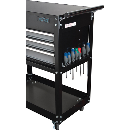 Utility Cart, 4 Drawers, 18" L x 33" W x 39" H, Black Absolute Business Supply