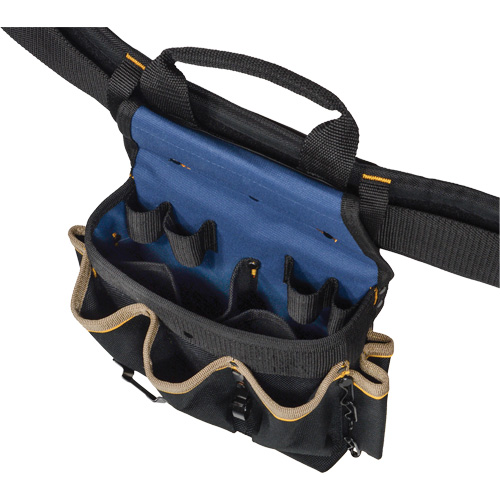 Combin&eacute;s de ceinture &agrave; outils &agrave; 20 pochettes, Polyester, Noir Absolute Business Supply
