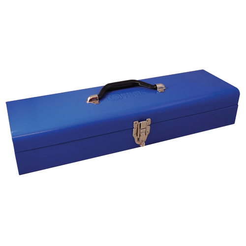 Coffre &agrave; outils compact &agrave; usages multiples, 20" P x 6-1/4" la x 5" h, Bleu Absolute Business Supply
