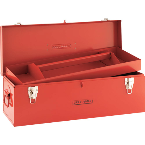 Coffre &agrave; outils, 10-3/4" P x 25-1/2" la x 10" h, Rouge Absolute Business Supply