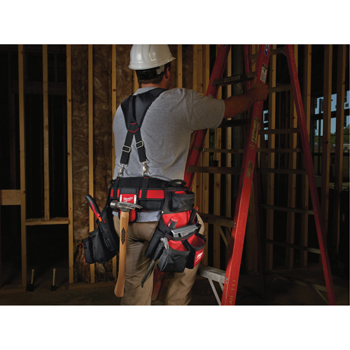 Ceinture de travail a/m&eacute;canisme de suspension pour entrepreneur, Nylon, Noir Absolute Business Supply