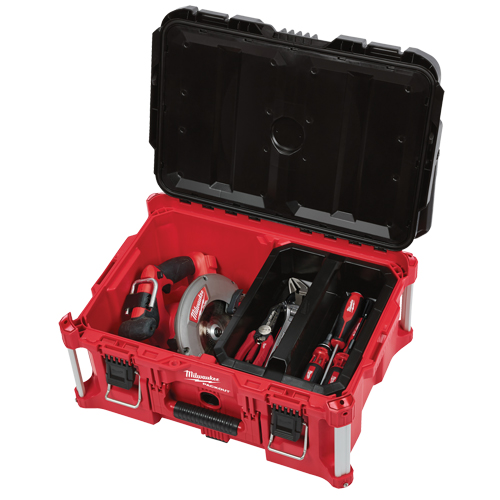 Packout Large Tool box, 22" x 16" x 11", Black/Red Absolute Business Supply