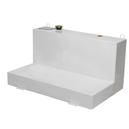 Steel Fuel Transfer Tank, Steel, 100 Gal. Capacity, White Absolute Business Supply