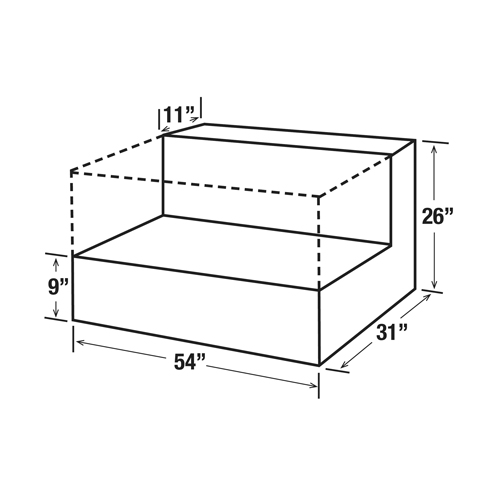 R&eacute;servoir de transfert pour carburant en acier, Acier, Capacit&eacute; 50 gal., Blanc Absolute Business Supply