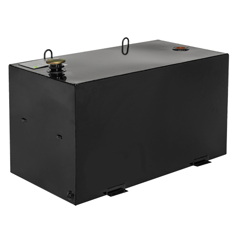 R&eacute;servoir de transfert pour carburant en acier, Acier, Capacit&eacute; 100 gal., Noir Absolute Business Supply