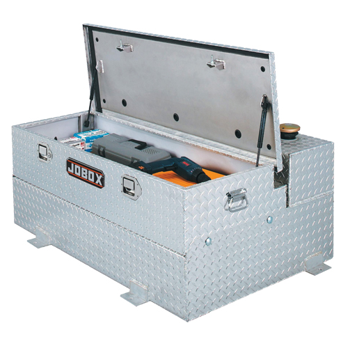 R&eacute;servoir de transfert pour carburant & coffre en aluminium, Aluminium, Capacit&eacute; 74 gal., Argent Absolute Business Supply