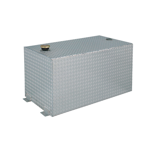 R&eacute;servoir de transfert pour carburant en aluminium, Aluminium, Capacit&eacute; 100 gal., Argent Absolute Business Supply