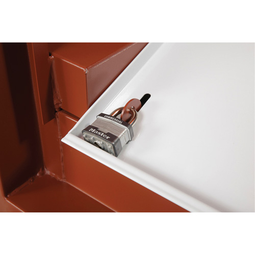 Field Office Jobsite Box, 33" W x 63" D x 80" H, Steel, Red Absolute Business Supply